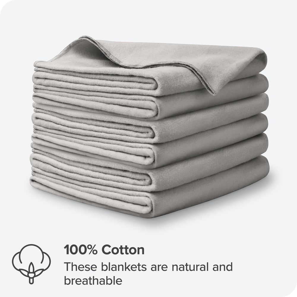 Bare Home blanket close-up highlights cotton flannel texture for gentle baby contact