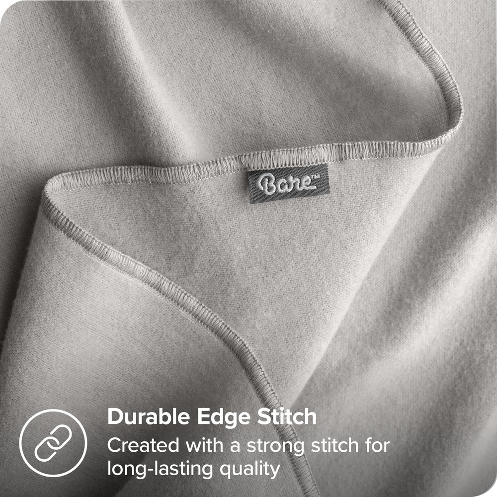 Bare Home blanket emphasizes warmth and durability through frequent washing