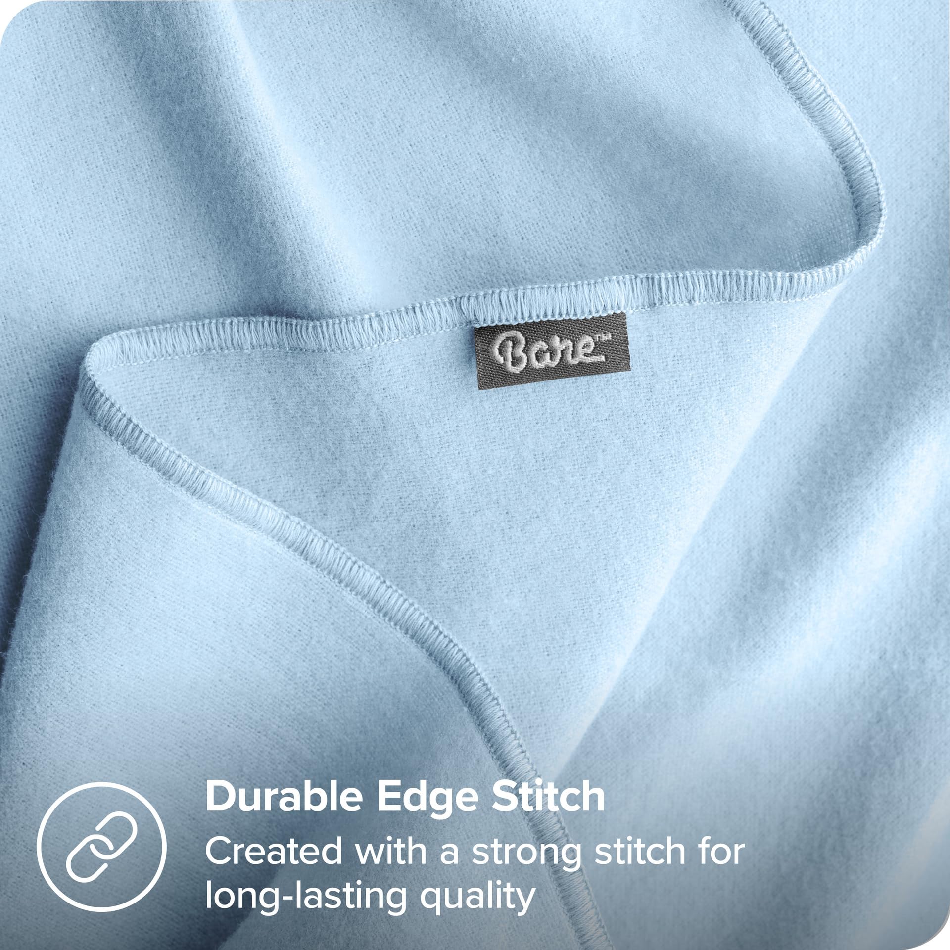 Bare Home flannel receiving blanket ideal for nursery use