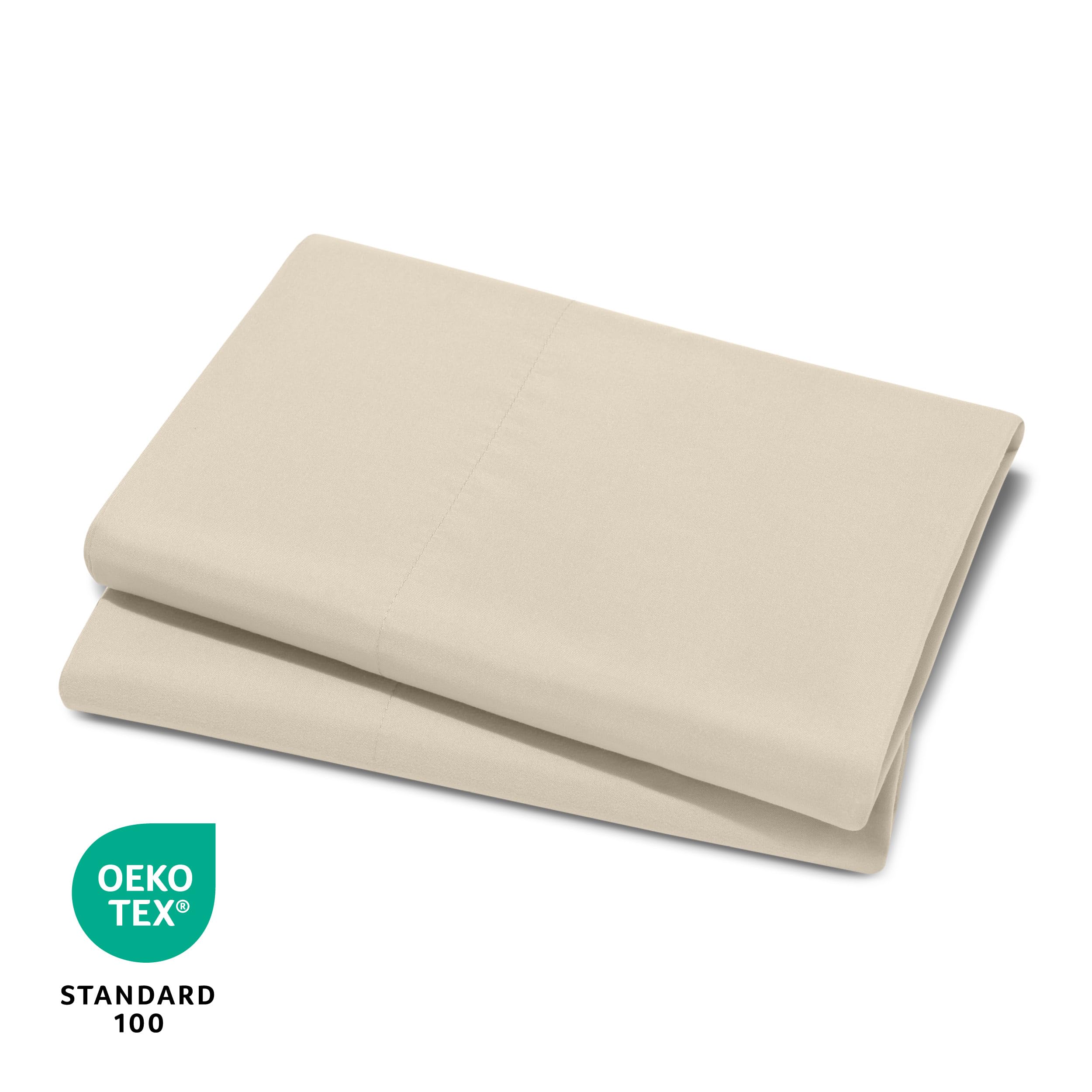 Bare Home toddler microfiber pillowcase color retention keeps sand color vibrant.