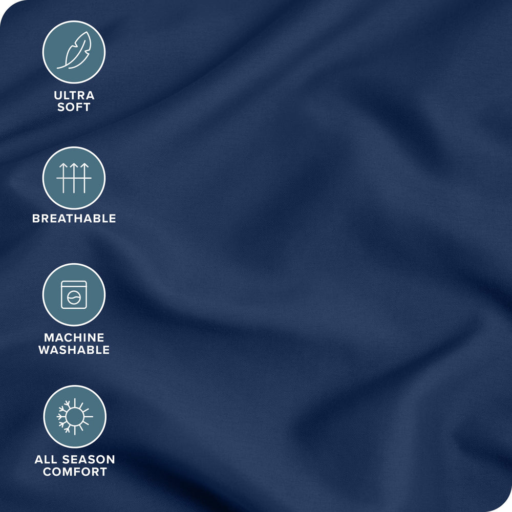 Bare Home pillowcase close-up demonstrates wrinkle and fade resistance