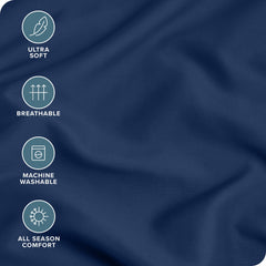Bare Home pillowcase close-up demonstrates wrinkle and fade resistance