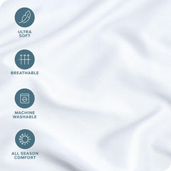 Bare Home pillowcase in use on a pillow demonstrates cozy, sleep-ready feel.