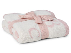 Barefoot Dreams CozyChic ABC Blanket with alphabet jacquard for soft learning snuggles during stroller rides.