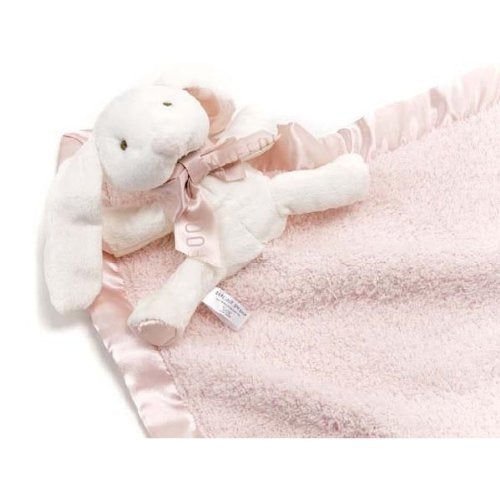 Barefoot Dreams CozyChic Buddie pink bunny ideal for car seats and cribs