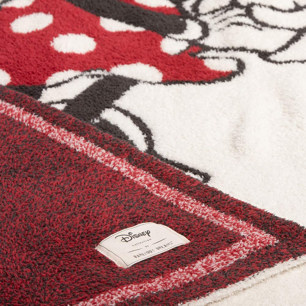 Barefoot Dreams CozyChic Classic Disney Mickey Minnie blanket baby snuggle setup.