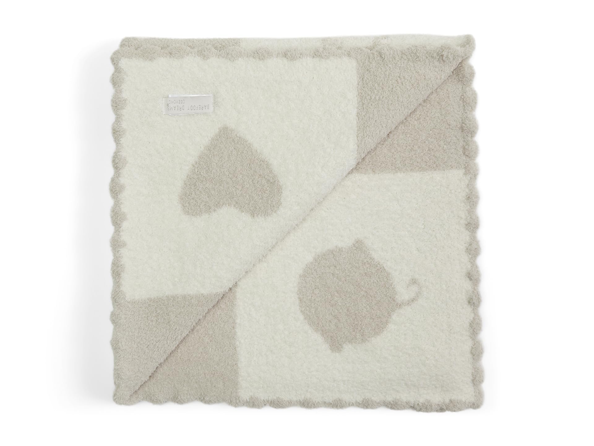 Barefoot Dreams CozyChic Cuddle Blanket 30x30 ideal for swaddling
