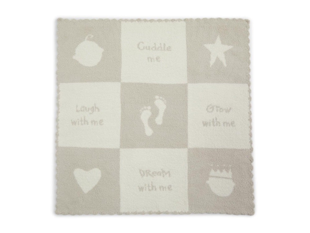 Barefoot Dreams CozyChic Cuddle Blanket scallop edge conveys gentle luxury