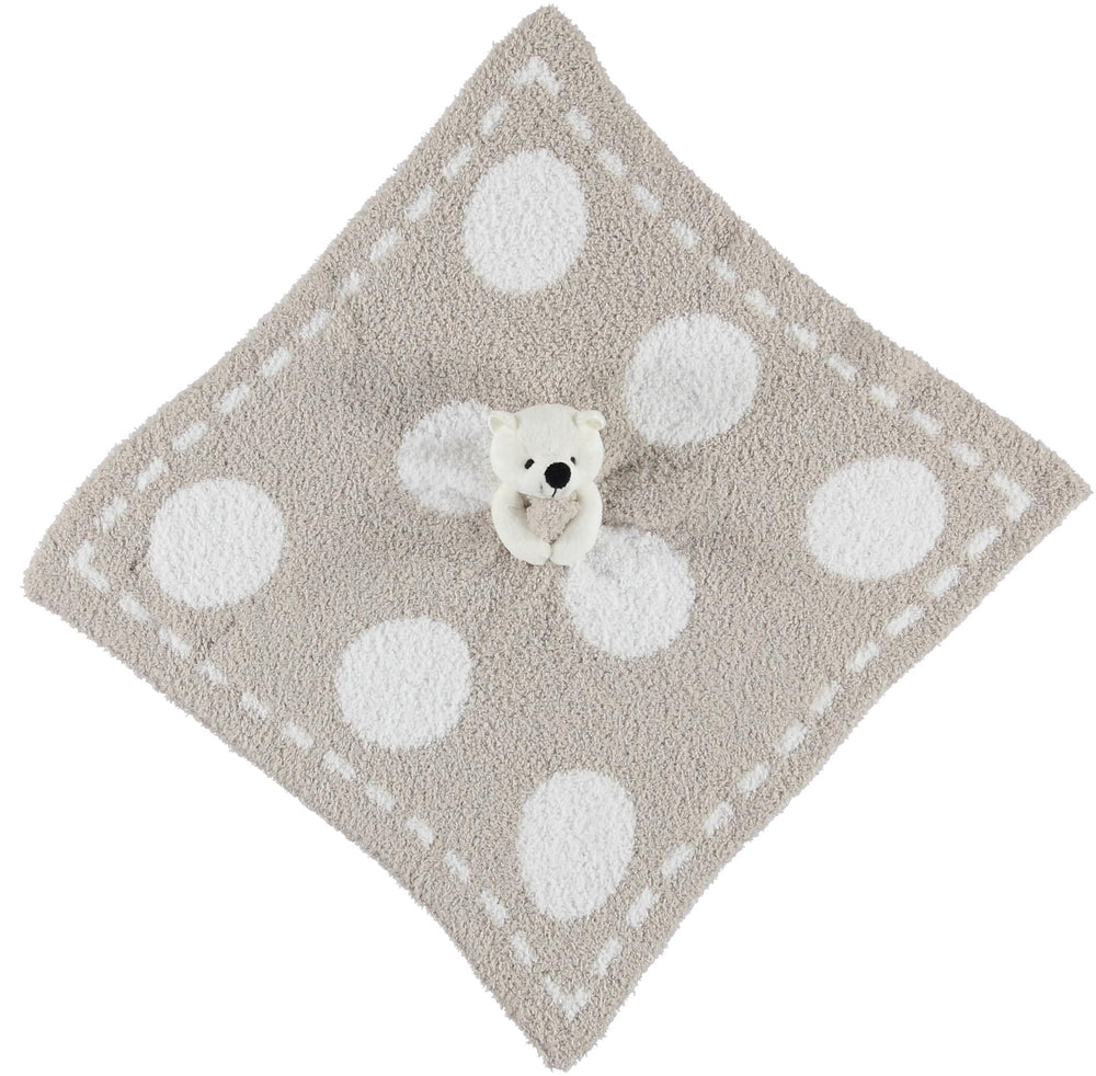 Barefoot Dreams CozyChic Dream Buddie full view with blanket for secure on-the-go companion.