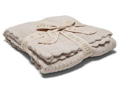 Barefoot Dreams CozyChic Heirloom blanket in stone, soft cuddle for baby snuggles