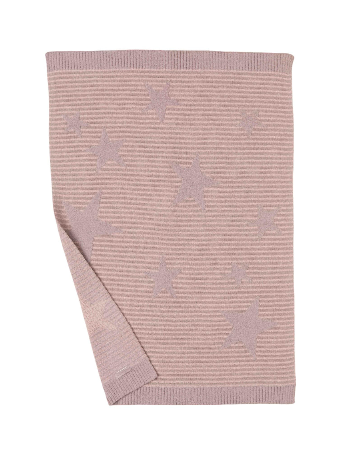 Barefoot Dreams CozyChic Star Stroller Blanket keeps baby warm during stroller rides.