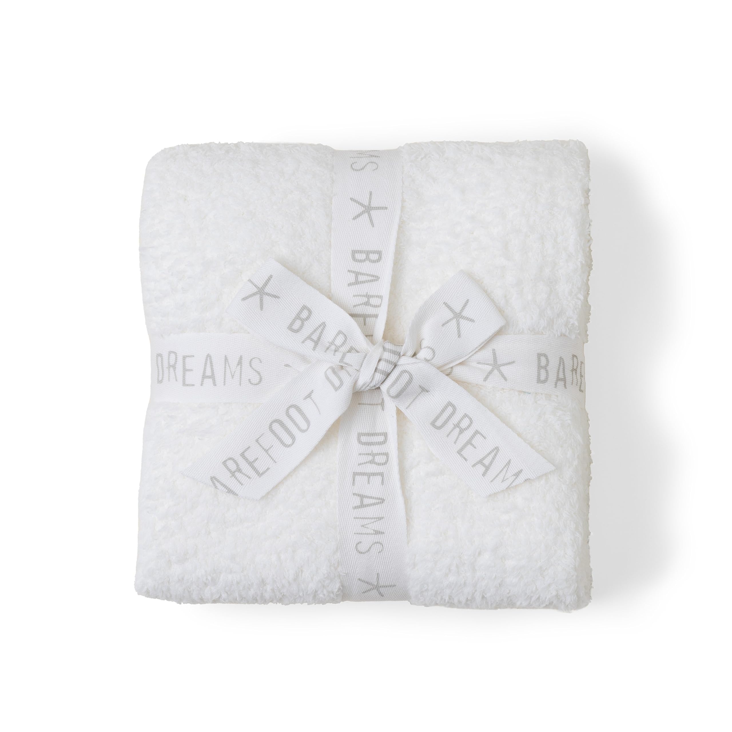 Barefoot Dreams CozyChic stroller blanket Pearl close-up border for warmth