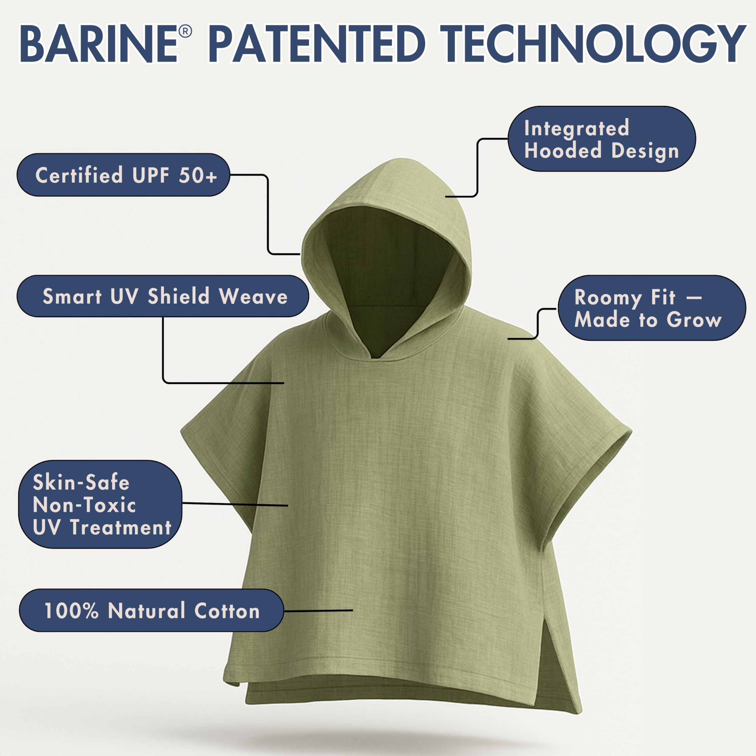Barine RayGuard grey towel ready for poolside sun protection.