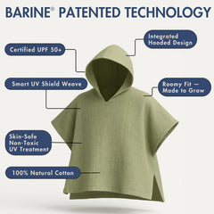 Barine RayGuard grey towel ready for poolside sun protection.