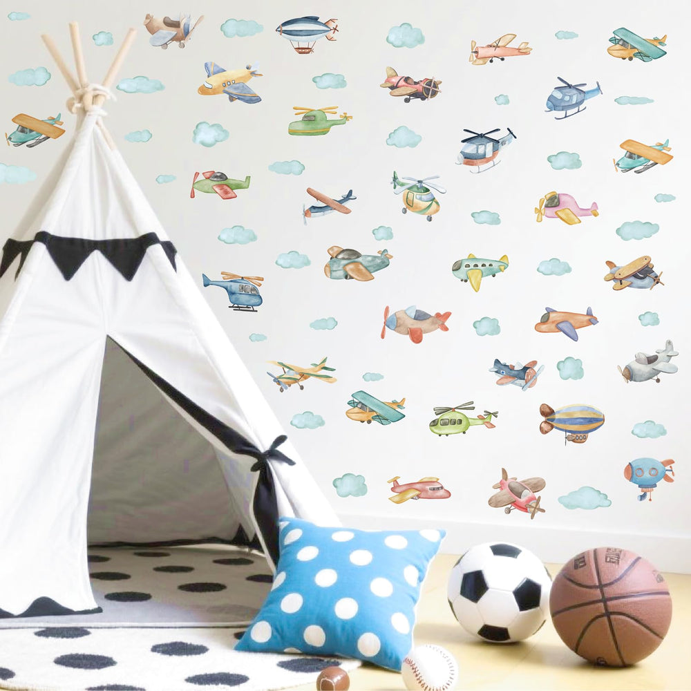 Barri Design nursery playroom wall stickers suit walls, glass, and doors.