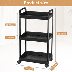 Barydat diaper cart with lockable wheels for secure movement on floors.