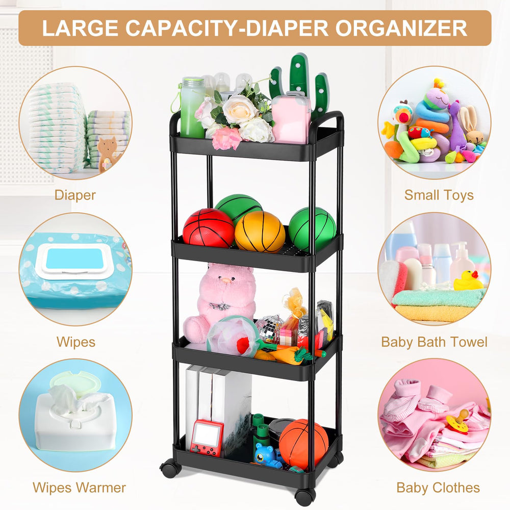 Barydat waterproof trays simplify cleanup after diaper changes.