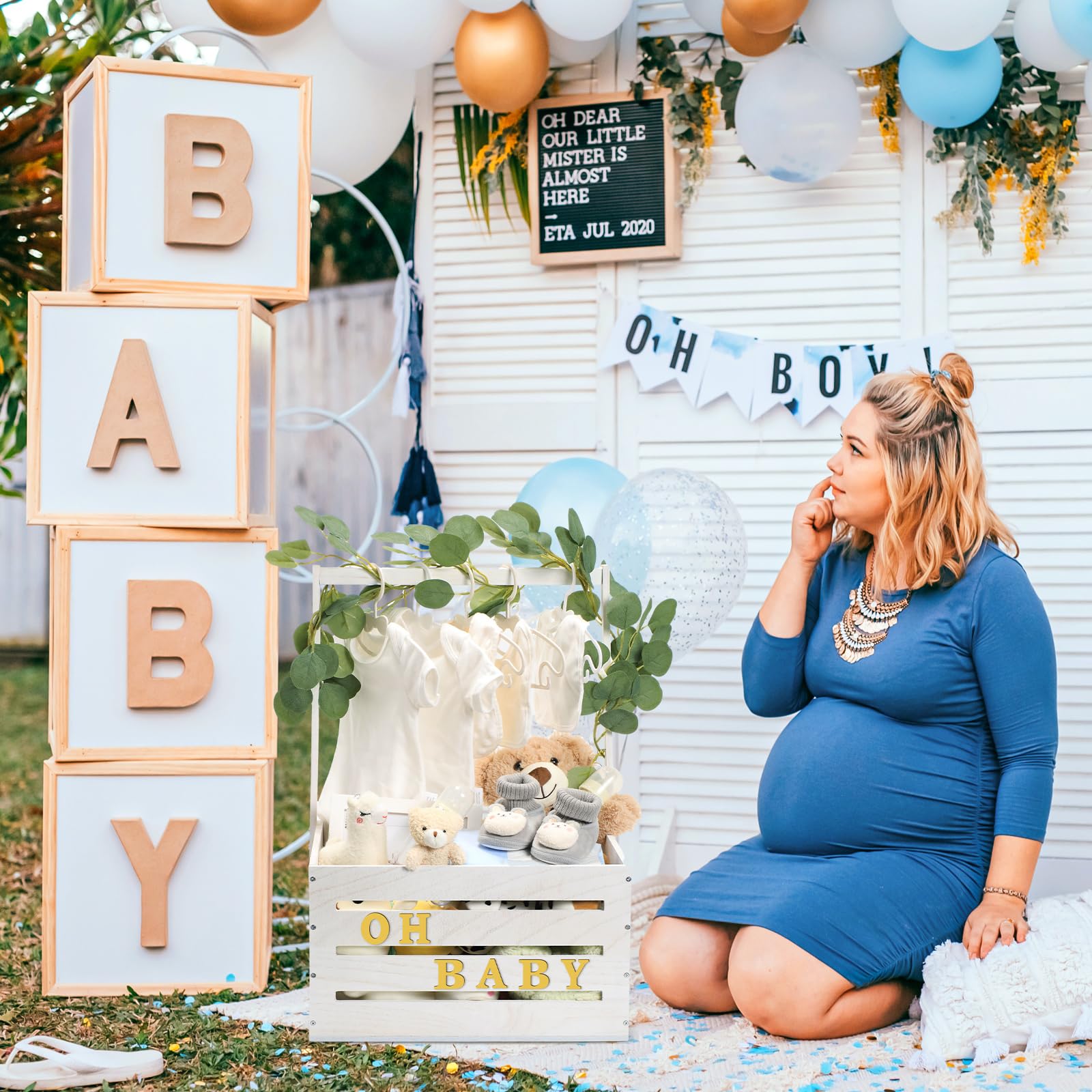 Barydat newborn gift basket display suitable for gifting and keepsake use