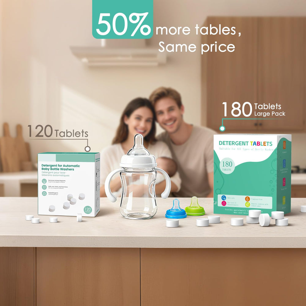 Dissolves quickly for fast bottle cleaning sessions