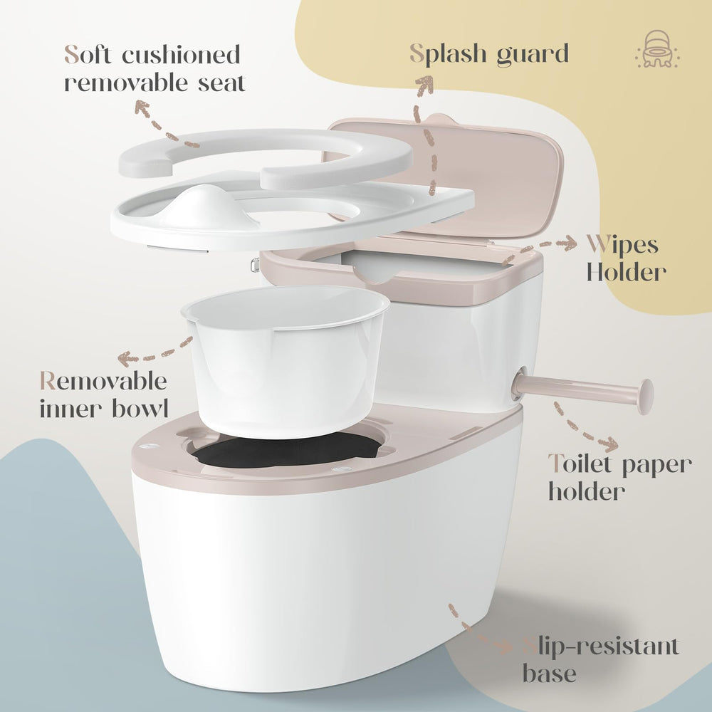Basece soft cushioned seat enhances comfort during longer sits.