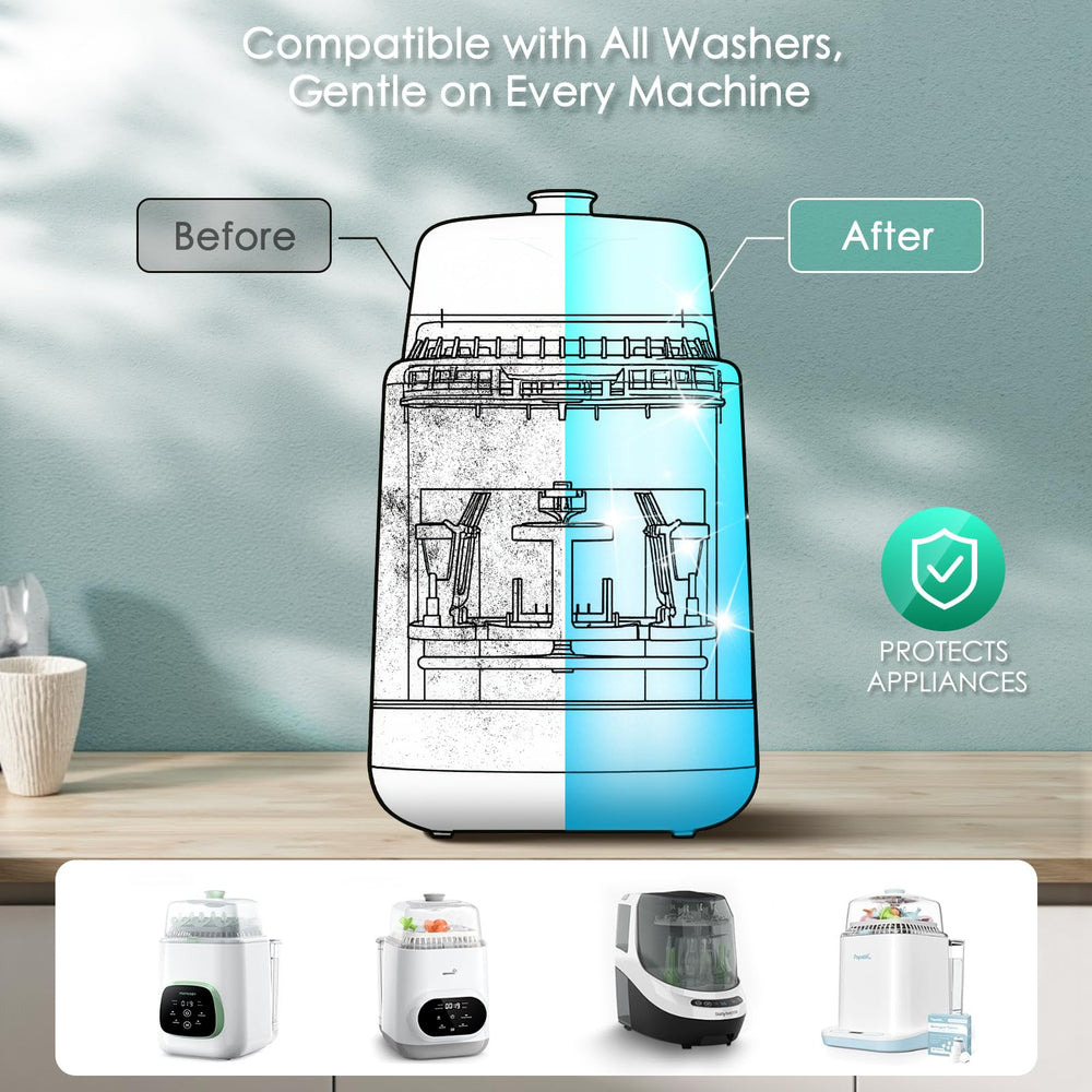 Widely compatible with major bottle sterilizers and washers