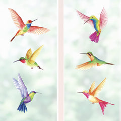 BASHOM DS2-4002 hummingbirds living room art enhances space with vibrant vinyl art