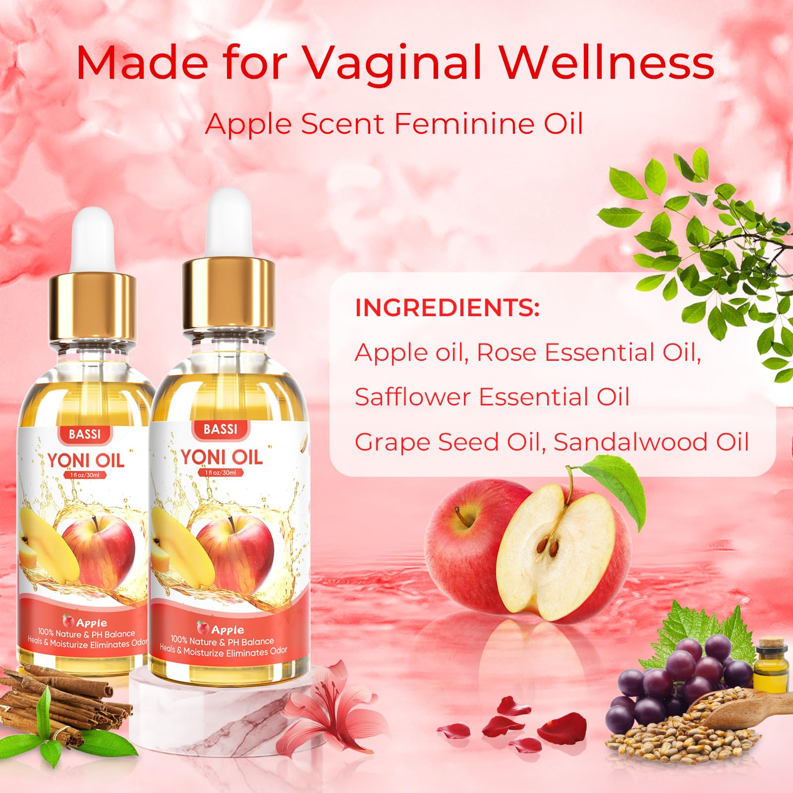 BASSI Collection of 3 bottles displayed together.