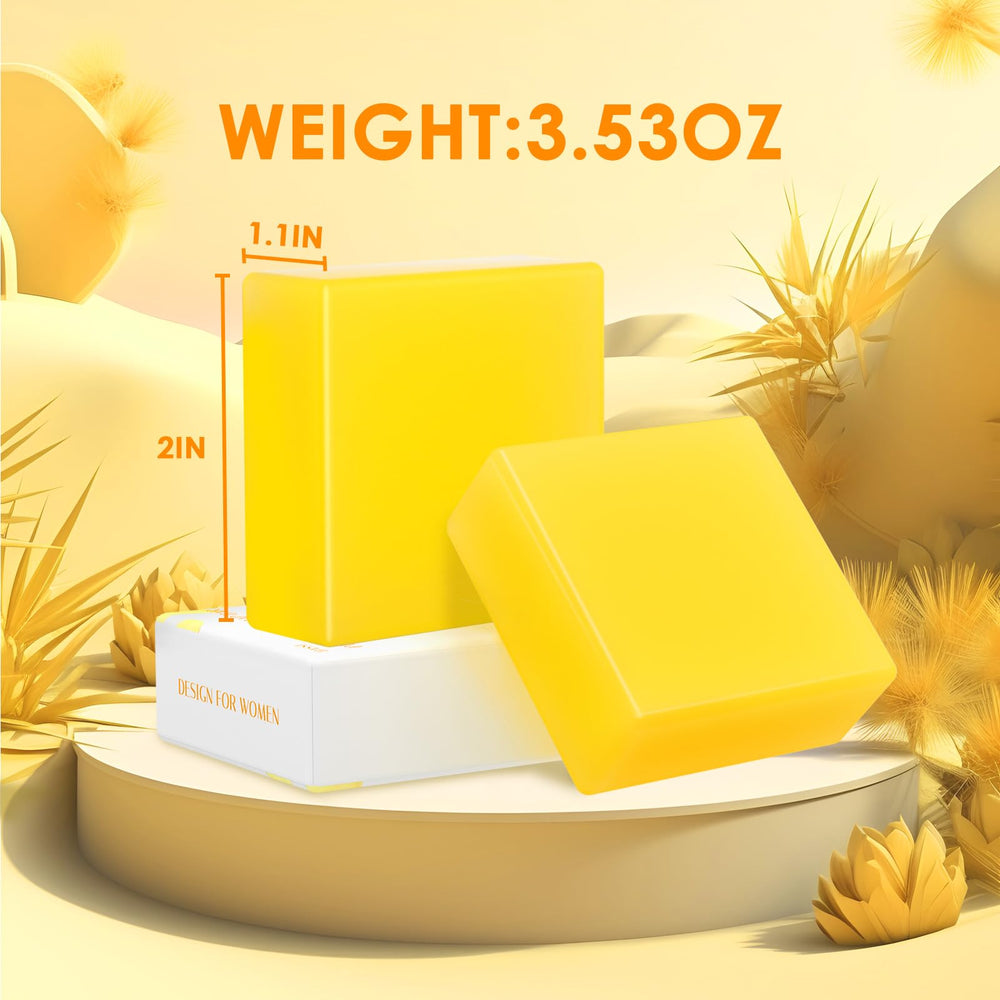 BASSI yoni soap bar packaging box highlights eco-friendly handmade soap.