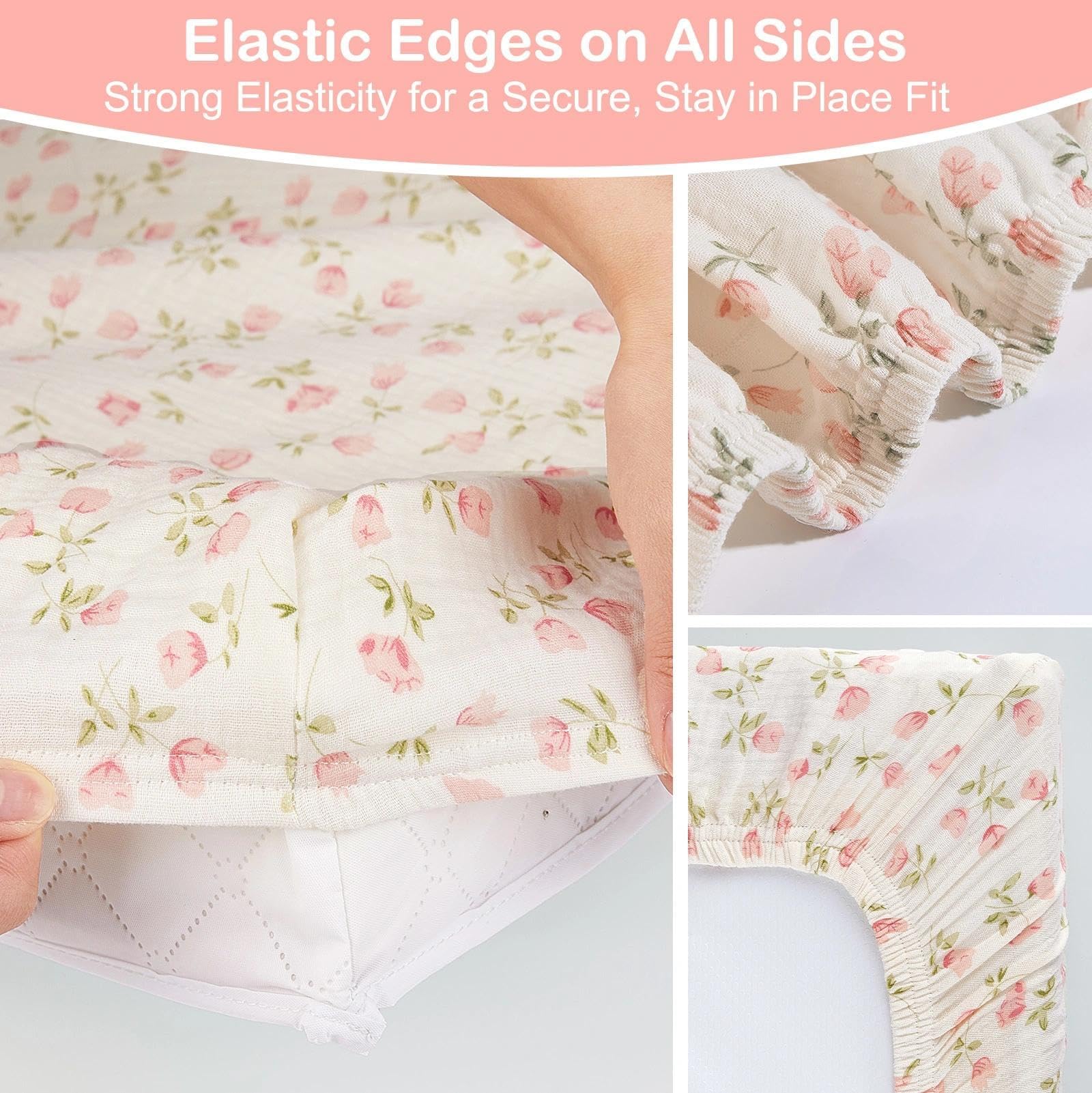 Basumee fits standard 32x16 changing pads for a snug, stable fit.