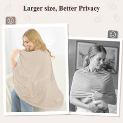 Basumee nursing cover multi-use as shopping cart cover or baby blanket
