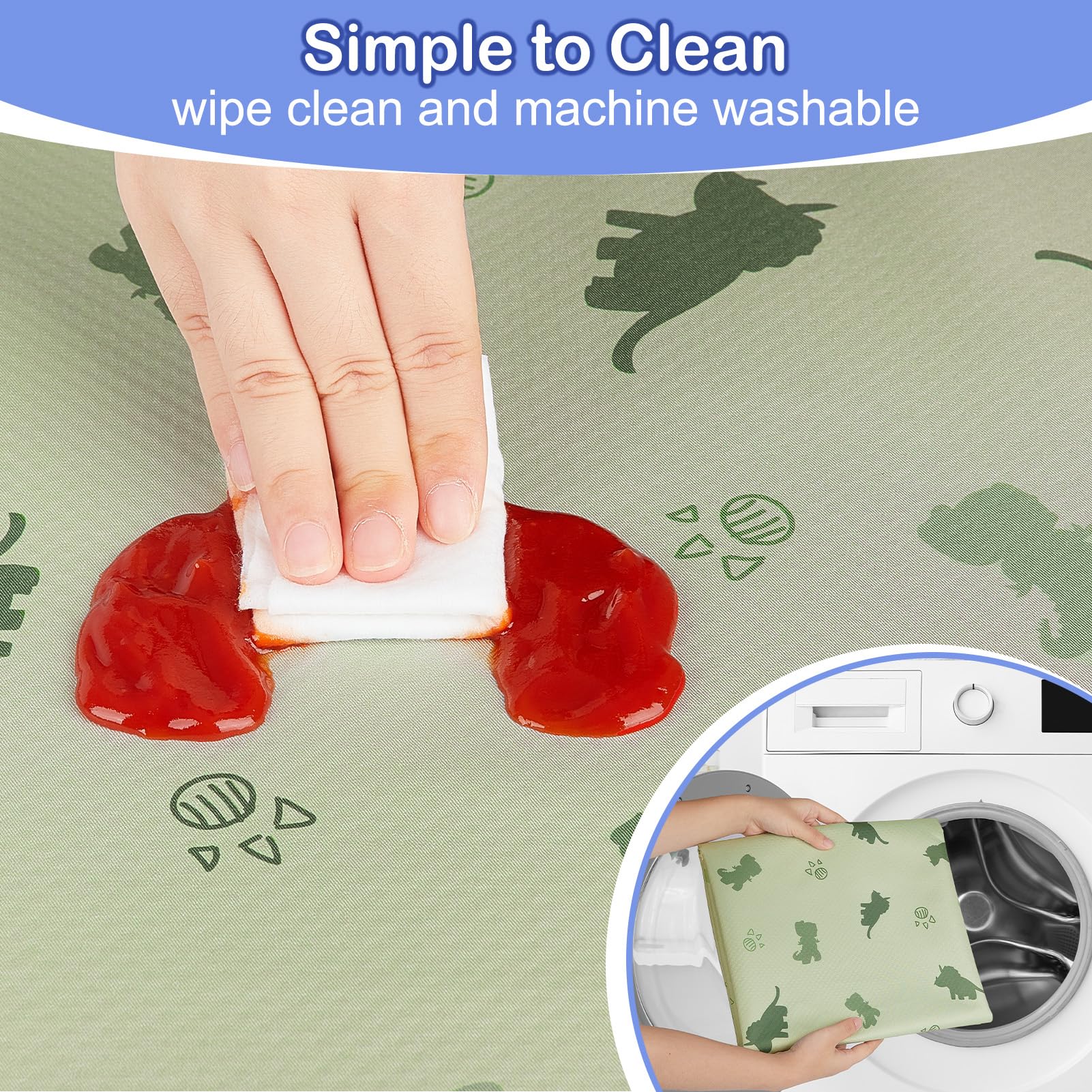 Basumee Splat Mat foldable for travel and outdoor meals.