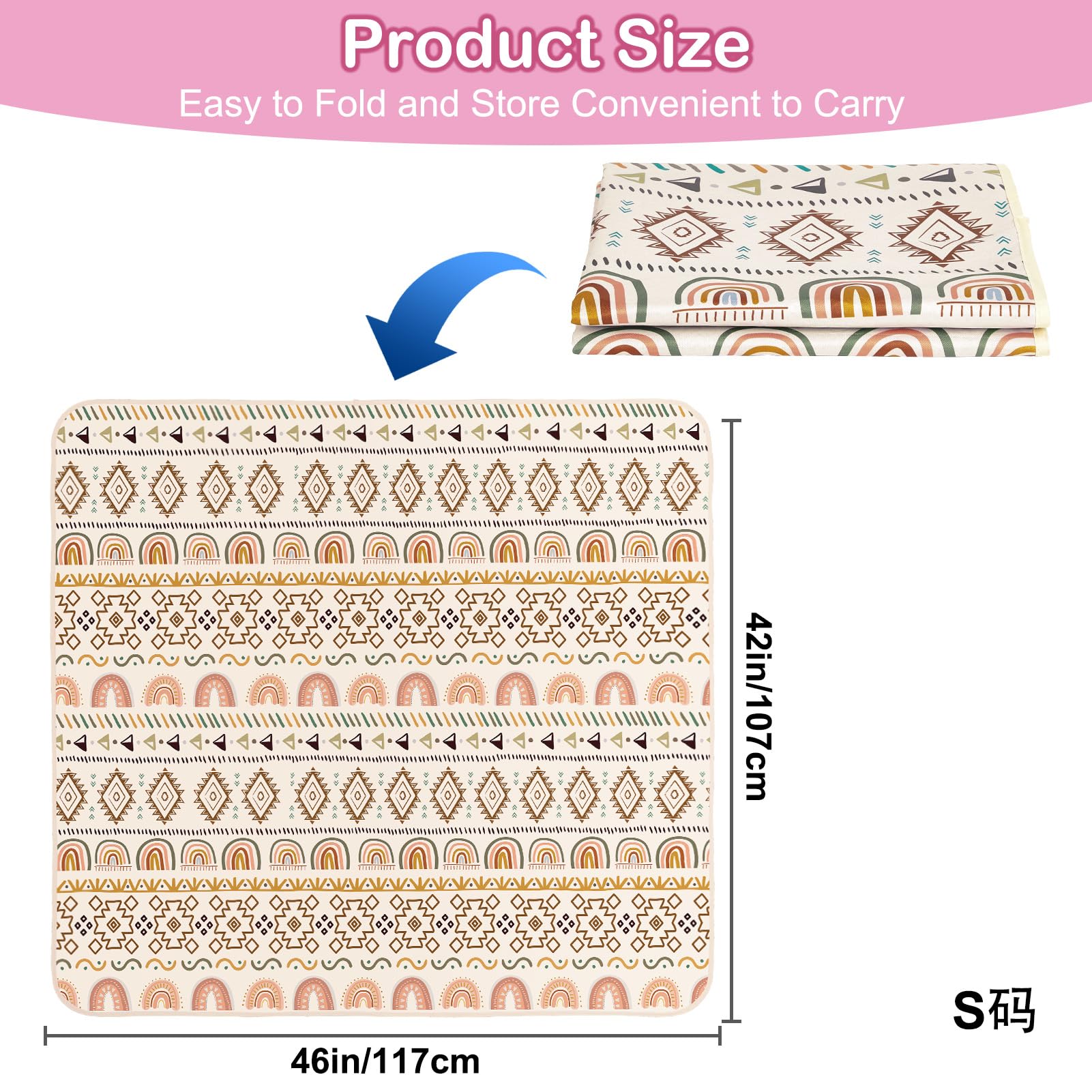 Basumee Splat Mat multi-use surface for play, painting, or picnics.