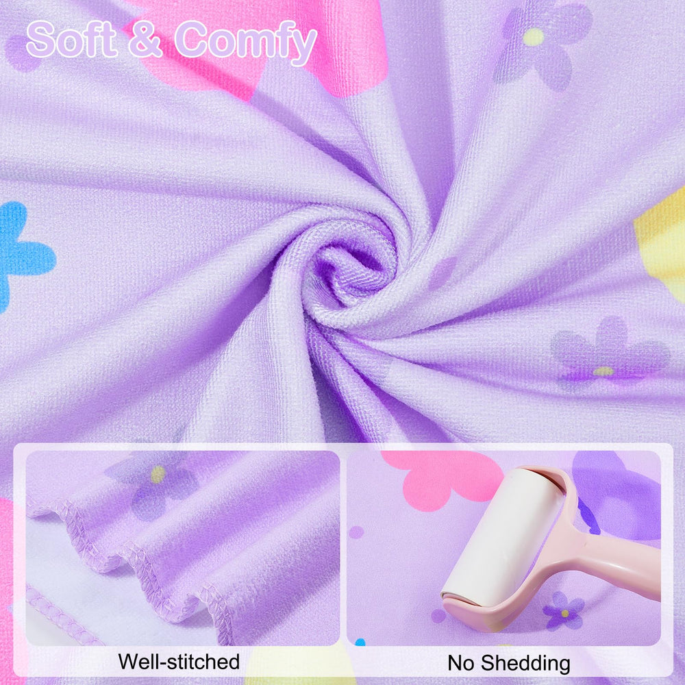 Basumee hooded towel with heart design for toddler comfort