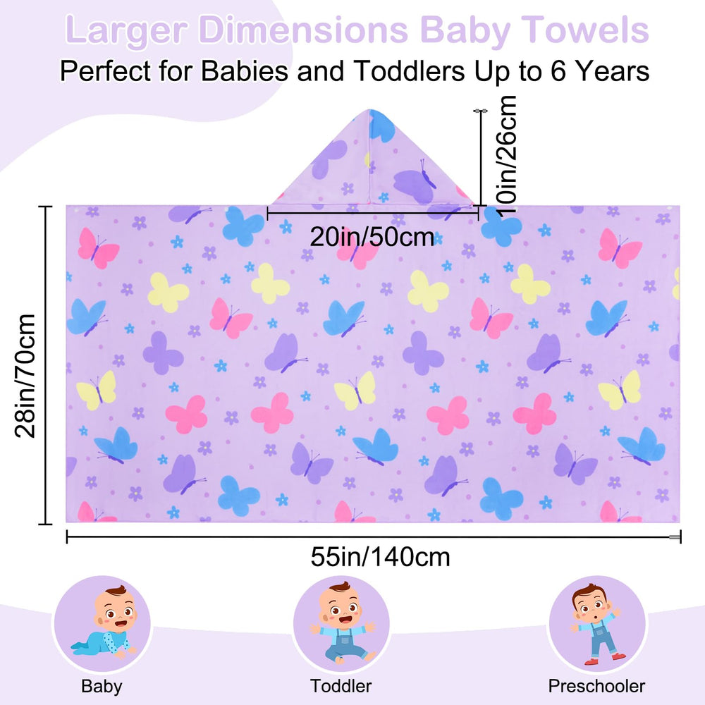 Basumee towel with rainbow pattern for cute bath time photos