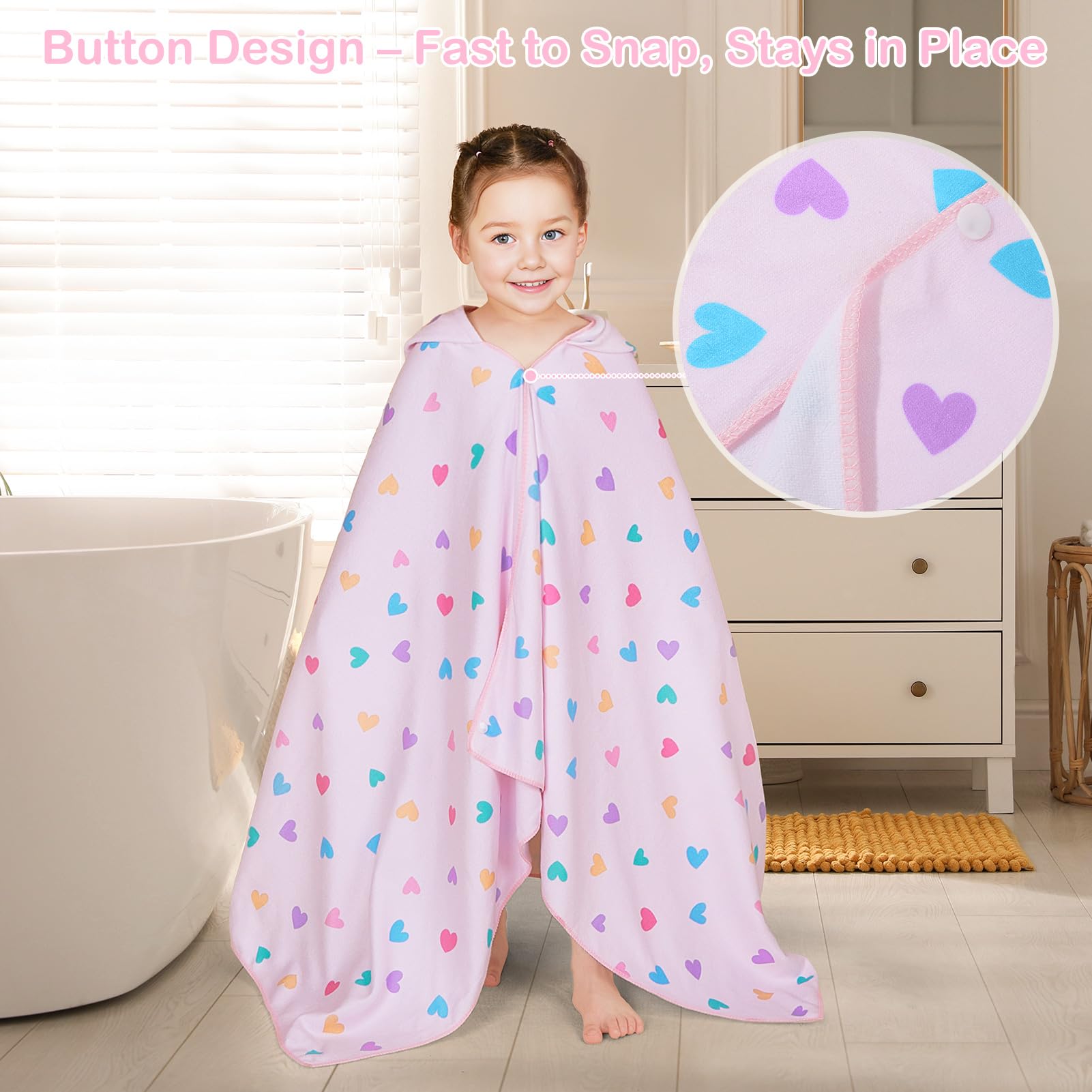 Basumee cloud pattern towel provides gentle warmth after swimming and bath