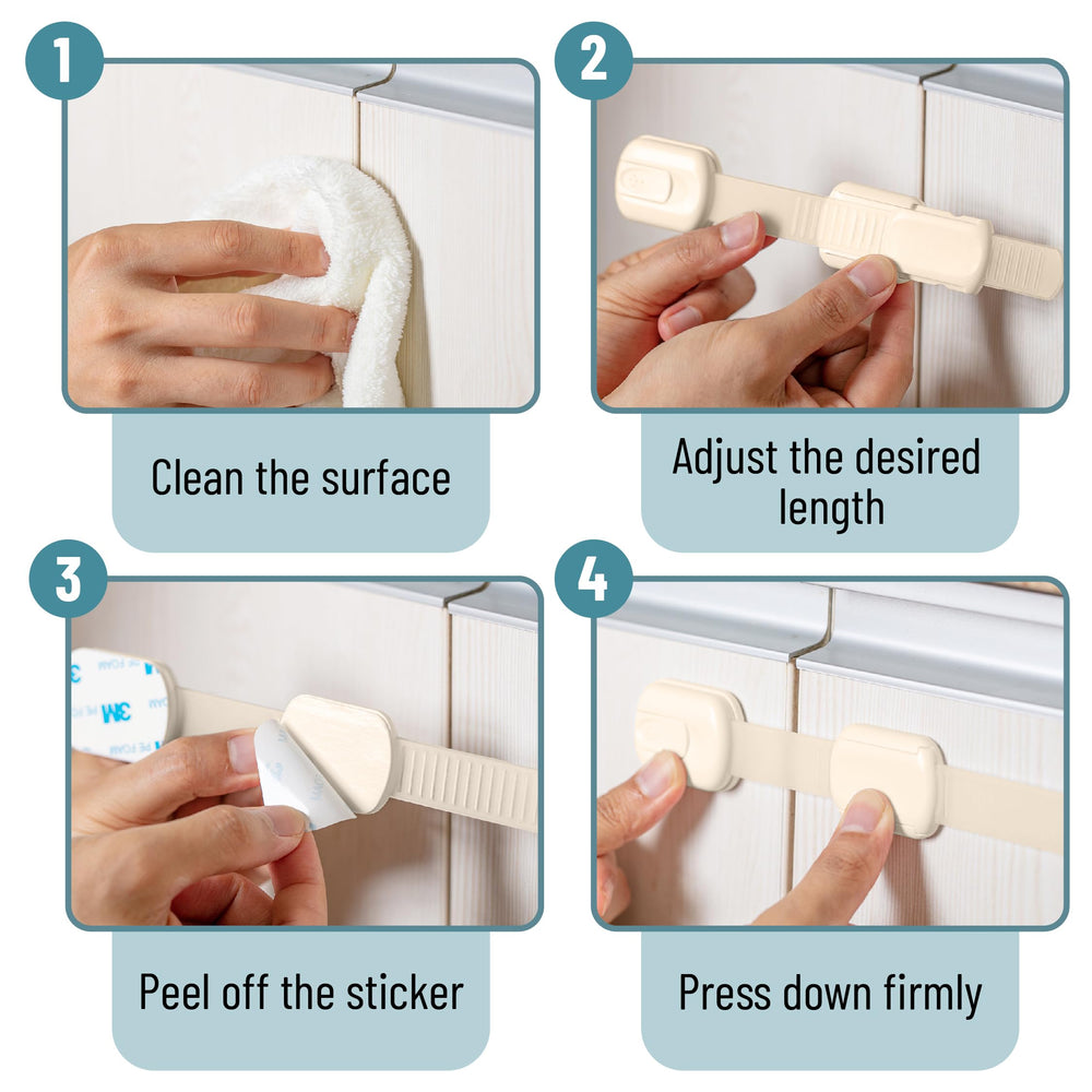 Bates Choice adhesive-back locks install quickly and remove cleanly without surface damage.