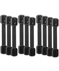 Bates Choice ten-pack strap locks for cabinets to help prevent curious toddlers from accessing contents.