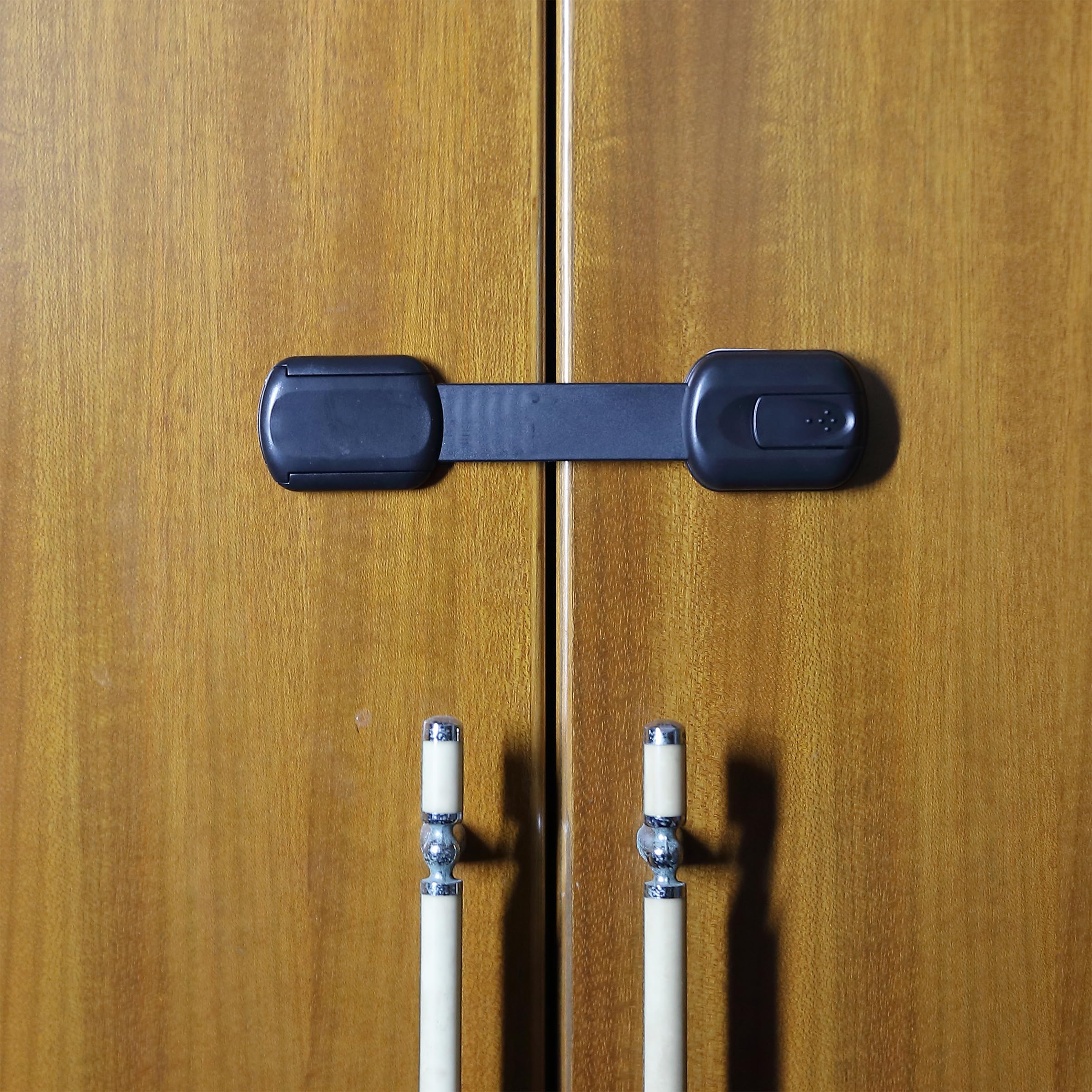 Bates Choice child safety locks help maintain tidy spaces by limiting access to hazards.