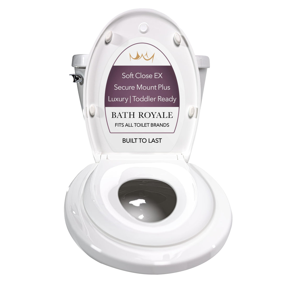 Bath Royale potty seat with soft close lid fits most toilets