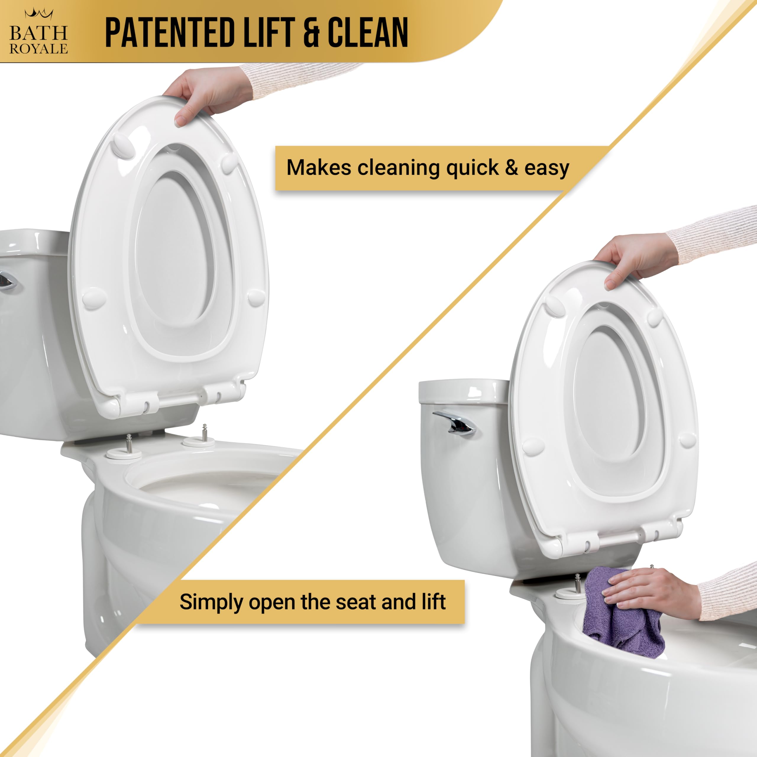 Bath Royale seat for adult and child use, versatile design.