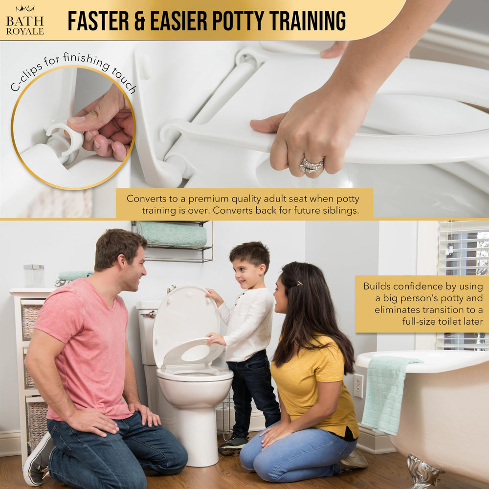 Bath Royale soft-close lid prevents slams and pinched fingers