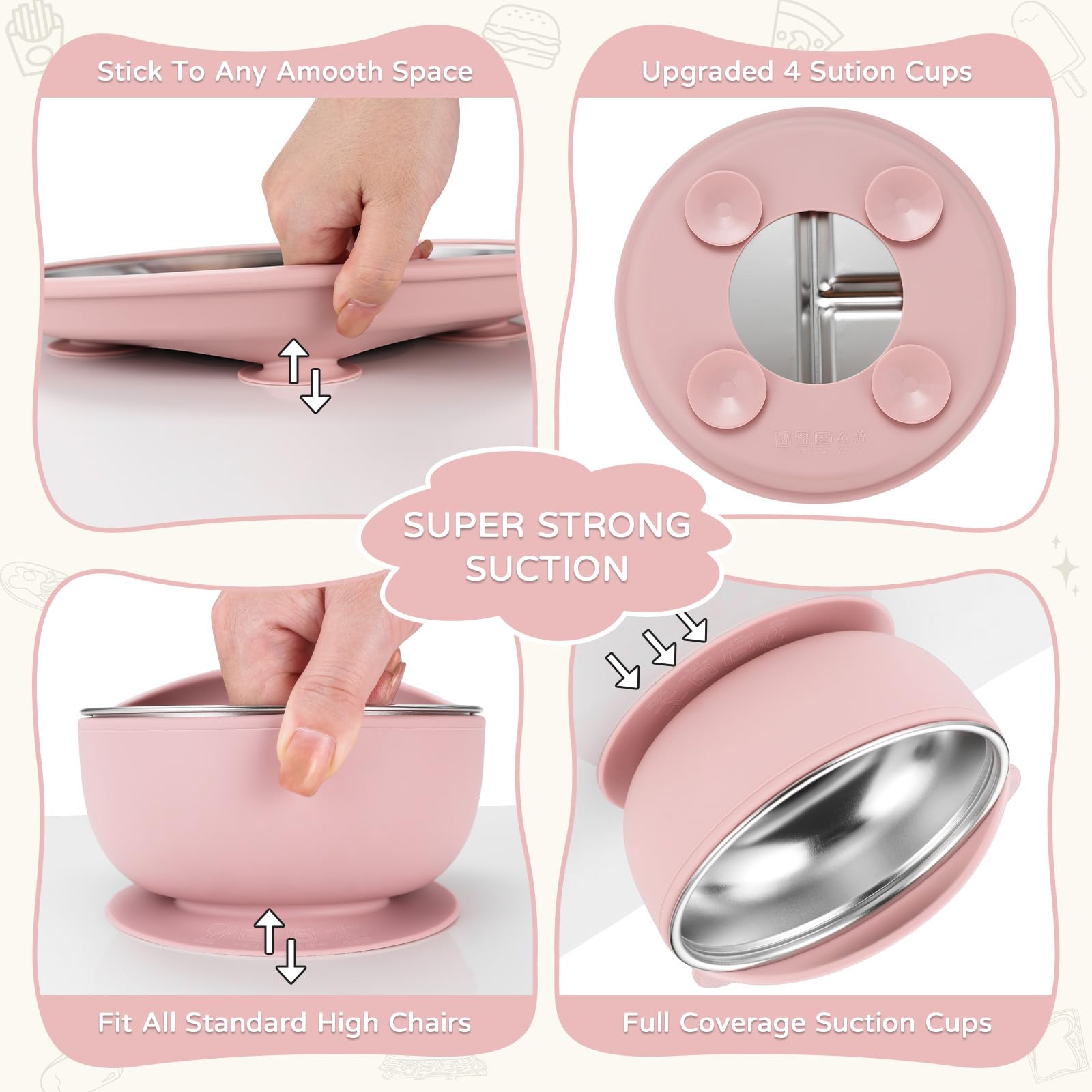 Bathchef dishwasher-safe feeding set for easy cleaning after meals