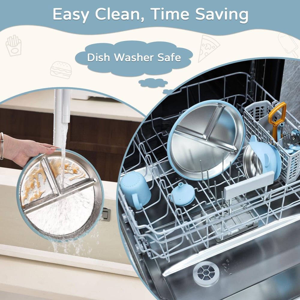 Bathchef dishwasher-safe feeding set for quick cleanup after meals.