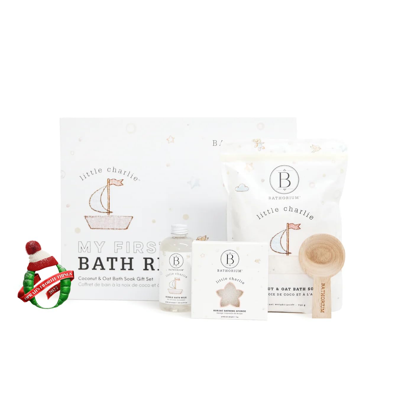 Bathorium Little Charlie coconut milk image demonstrates soothing cleanse with organic ingredients