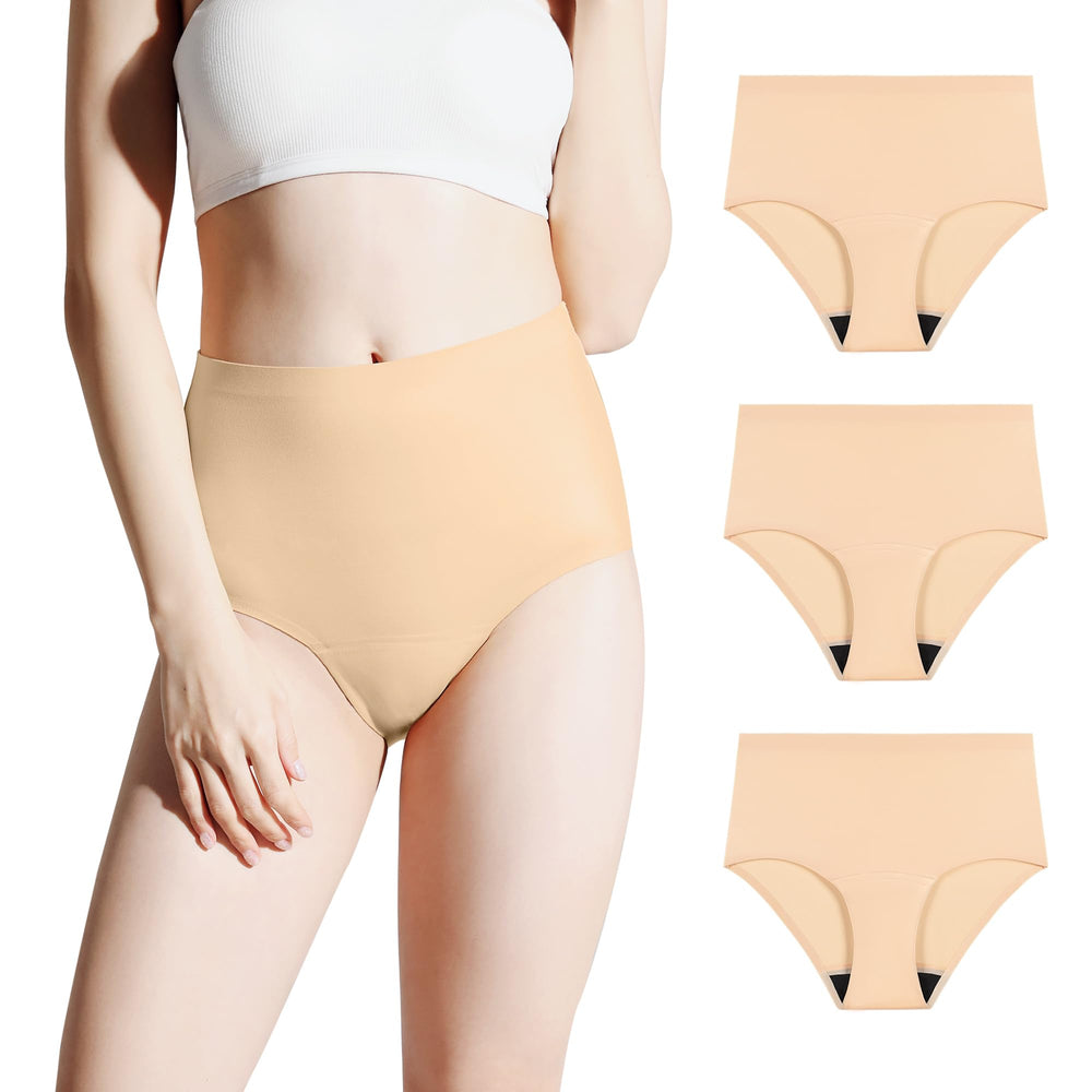 Battewa beige 3XL underwear front view for discreet protection.