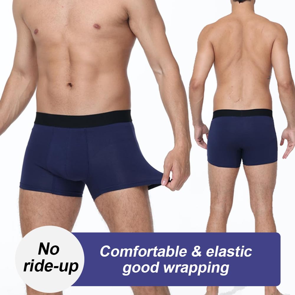 Battewa invisible design underwear looks like regular briefs for discreet protection.