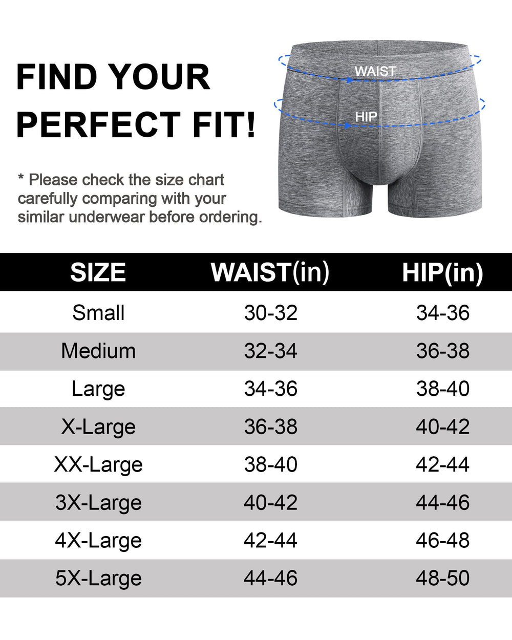 Battewa discreet-fit boxer brief appears slim under apparel.