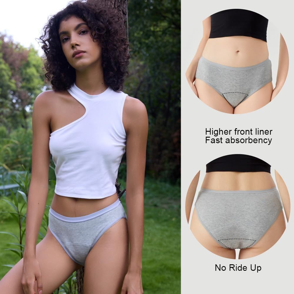 BATTEWA low-waist bikini-cut underwear ideal for layering under outfits.