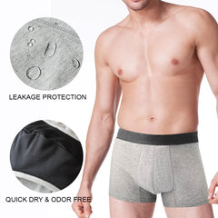 Battewa leak-proof underwear features no-restraint boxer brief design