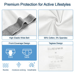 BATTEWA odor-control technology minimizes odors during daily activities.